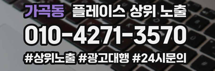 가곡동 플레이스 상위 노출