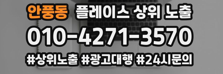 안풍동 플레이스 상위 노출
