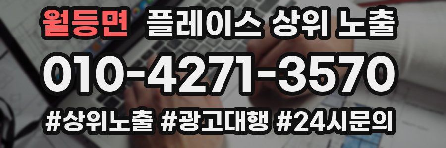 월등면 플레이스 상위 노출