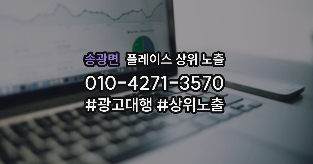 송광면 플레이스 상위 노출