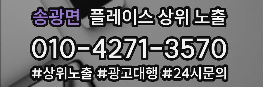 송광면 플레이스 상위 노출