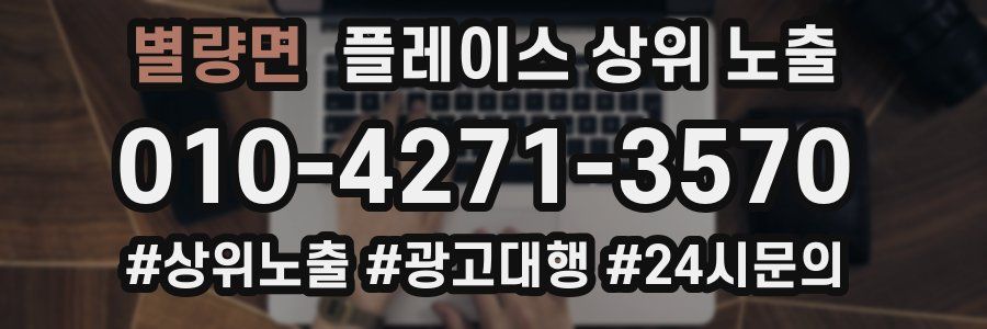별량면 플레이스 상위 노출