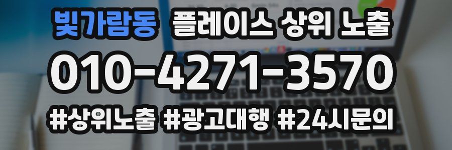 빛가람동 플레이스 상위 노출