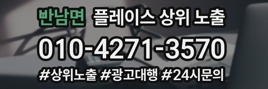 반남면 플레이스 상위 노출
