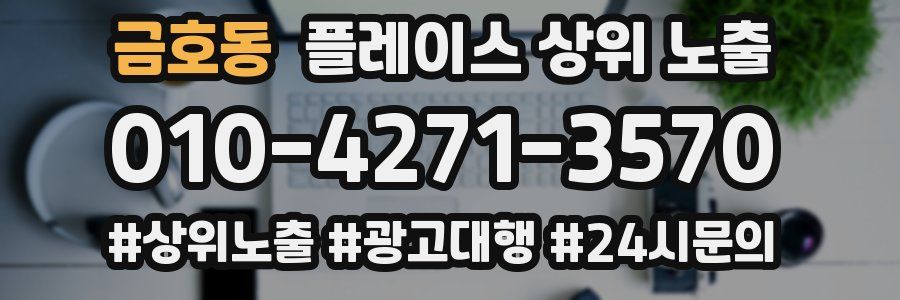 금호동 플레이스 상위 노출