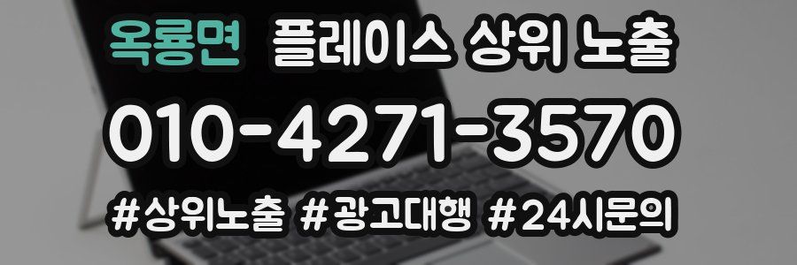 옥룡면 플레이스 상위 노출