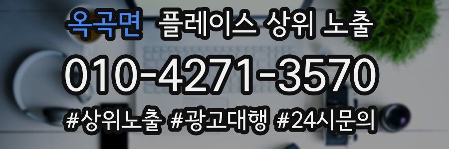 옥곡면 플레이스 상위 노출