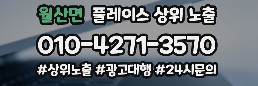 월산면 플레이스 상위 노출
