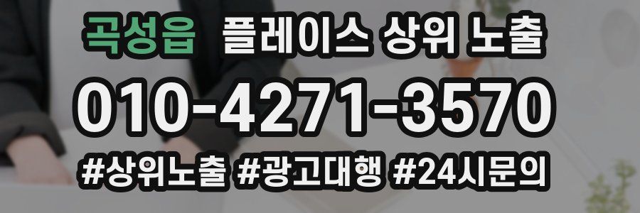 곡성읍 플레이스 상위 노출