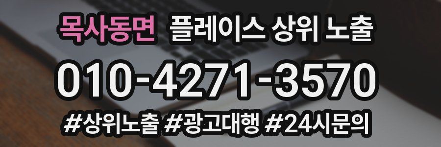 목사동면 플레이스 상위 노출
