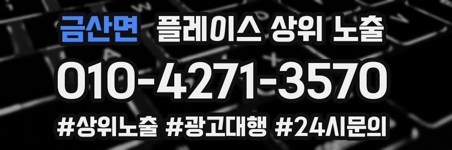 금산면 플레이스 상위 노출