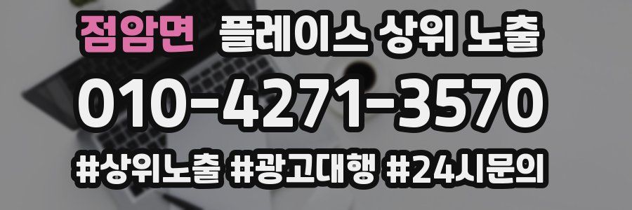 점암면 플레이스 상위 노출