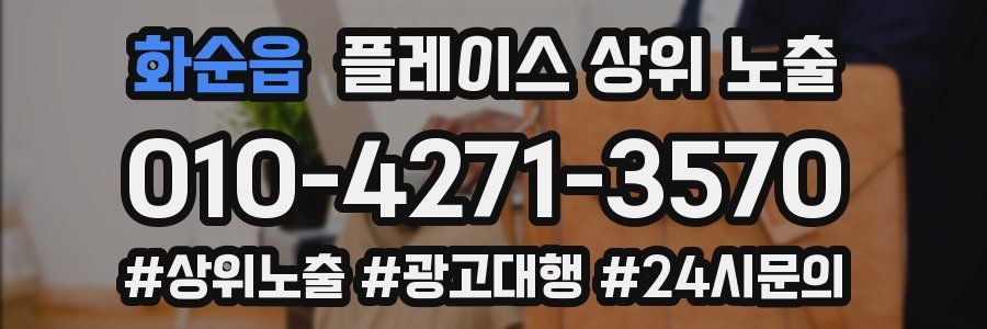 화순읍 플레이스 상위 노출