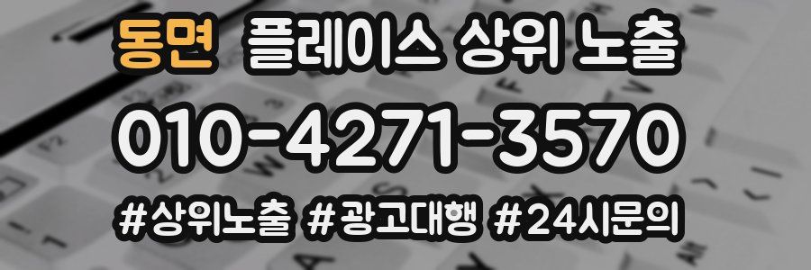 동면 플레이스 상위 노출