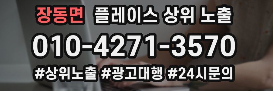 장동면 플레이스 상위 노출