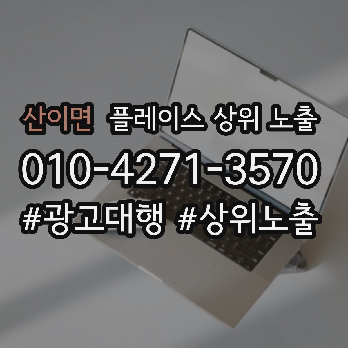 산이면 플레이스 상위 노출