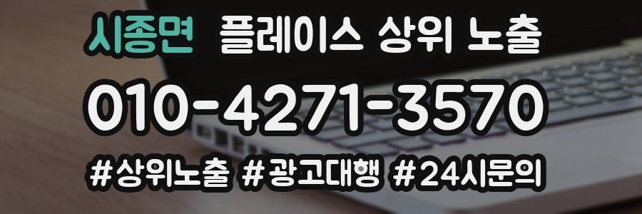 시종면 플레이스 상위 노출