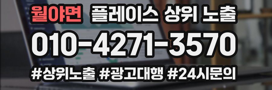 월야면 플레이스 상위 노출