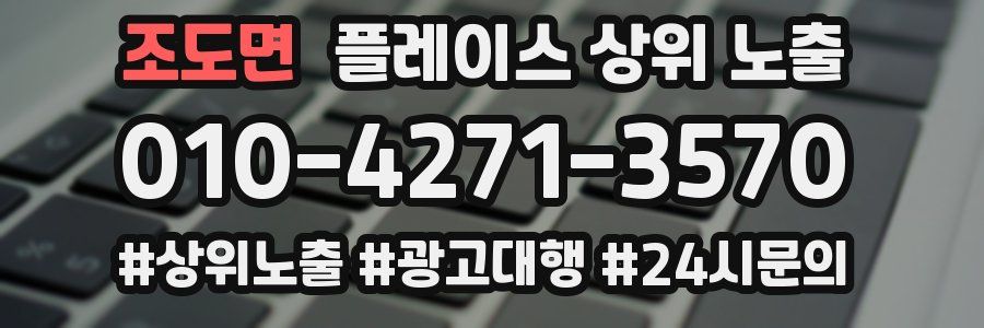 조도면 플레이스 상위 노출