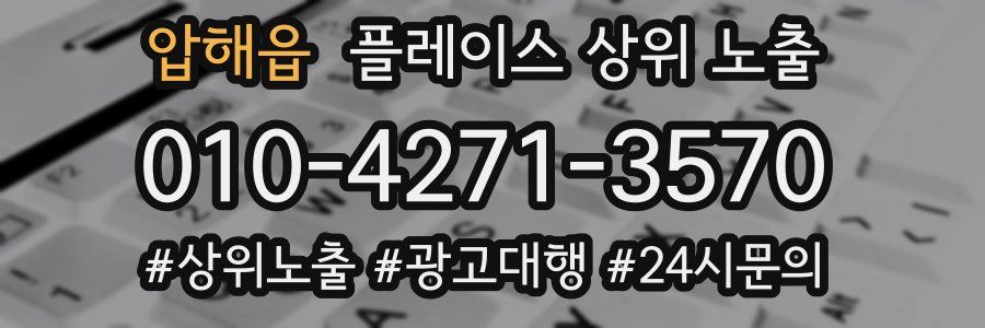 압해읍 플레이스 상위 노출