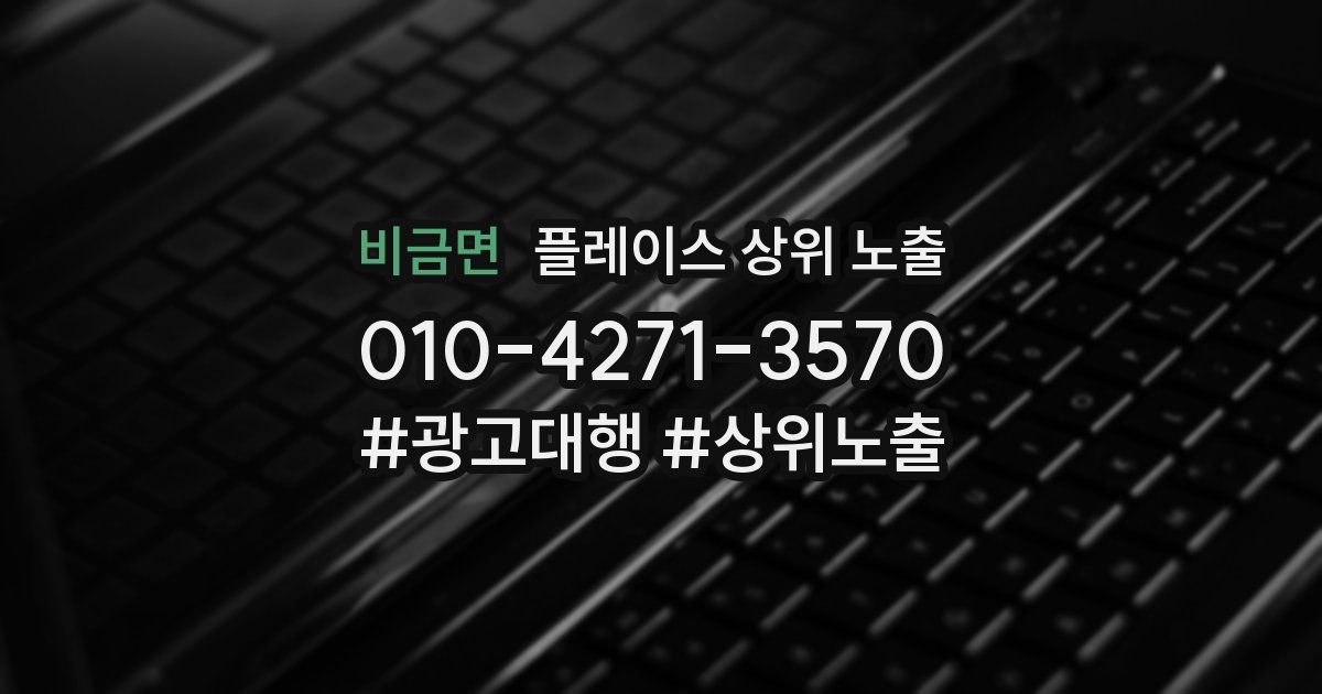 비금면 플레이스 상위 노출
