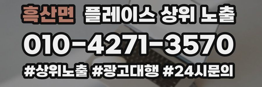 흑산면 플레이스 상위 노출