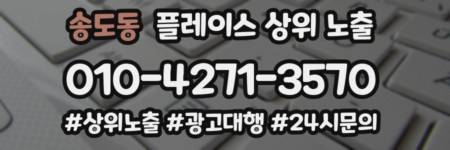 송도동 플레이스 상위 노출