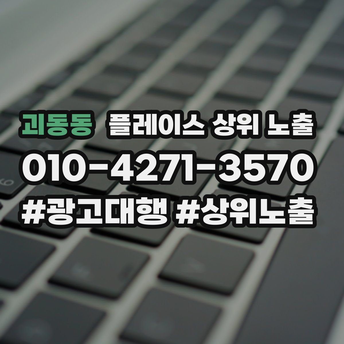 괴동동 플레이스 상위 노출