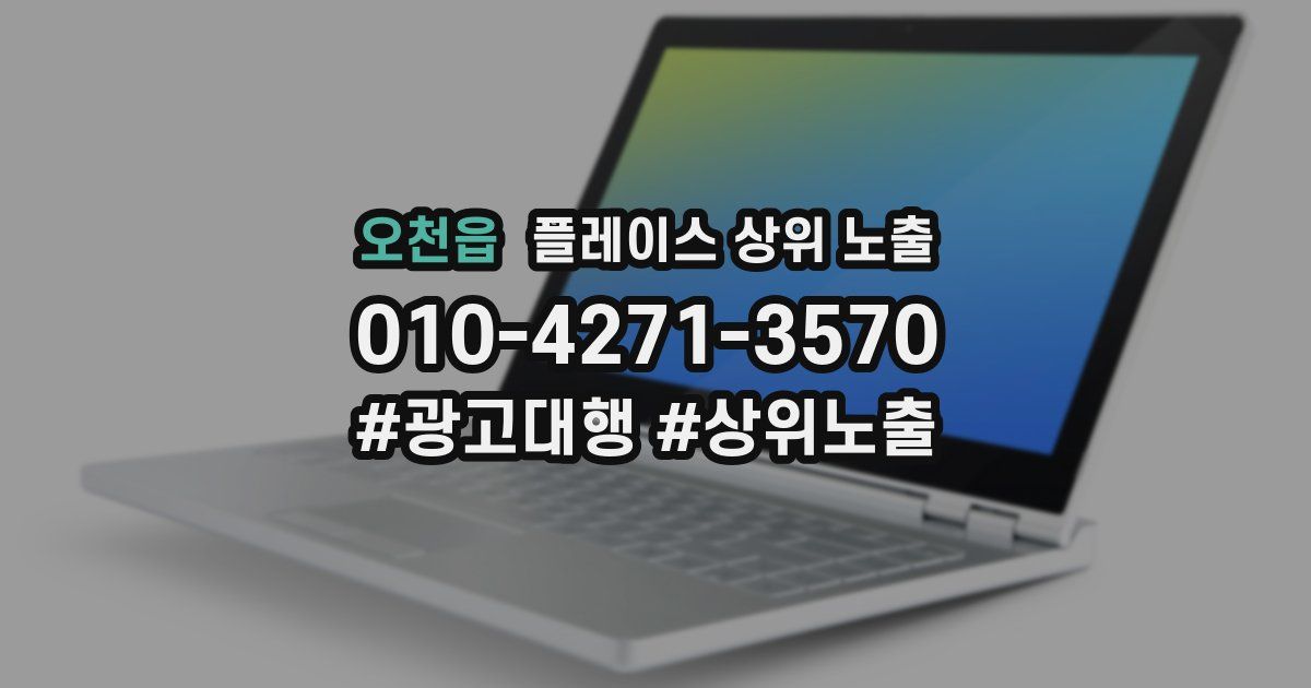 오천읍 플레이스 상위 노출
