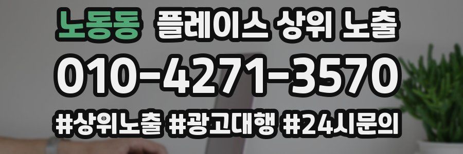 노동동 플레이스 상위 노출