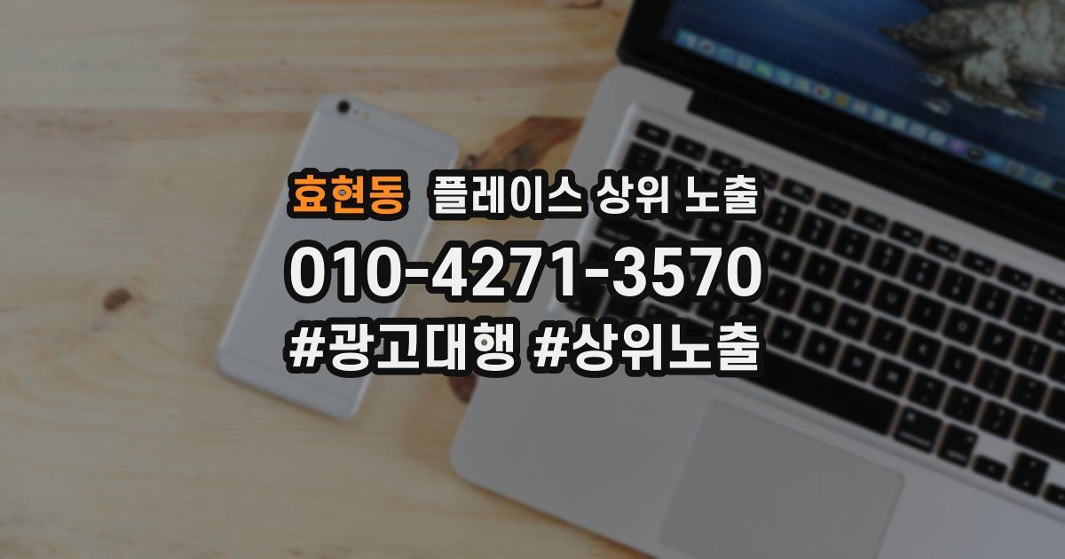 효현동 플레이스 상위 노출