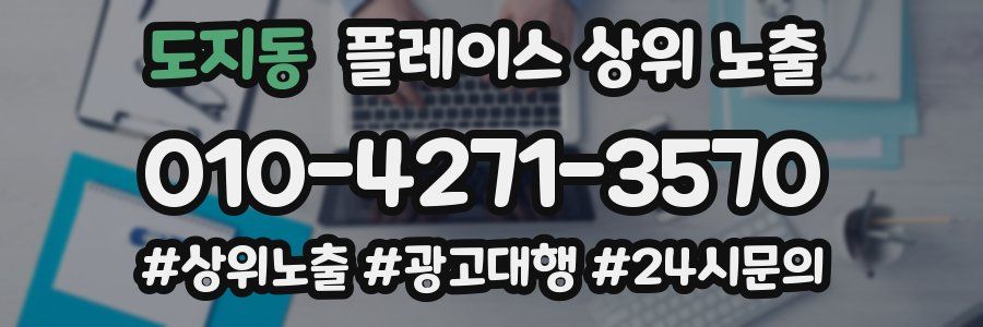도지동 플레이스 상위 노출