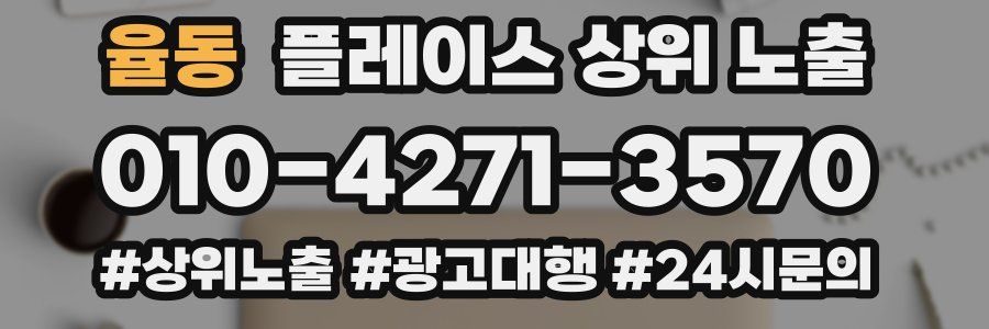 율동 플레이스 상위 노출