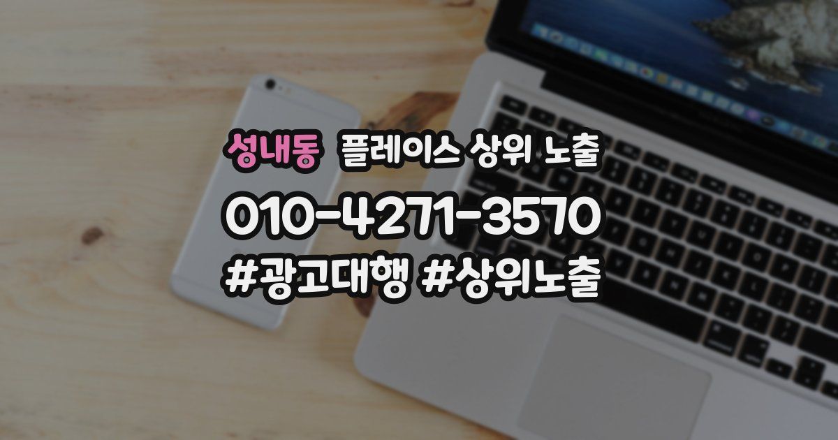 성내동 플레이스 상위 노출
