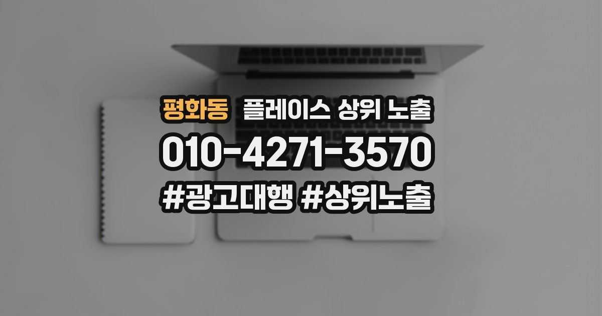 평화동 플레이스 상위 노출
