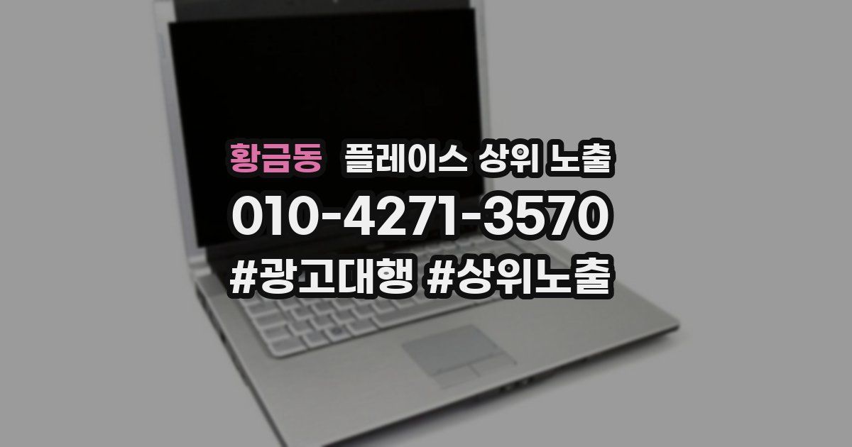 황금동 플레이스 상위 노출