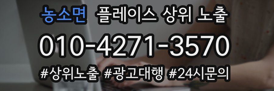 농소면 플레이스 상위 노출