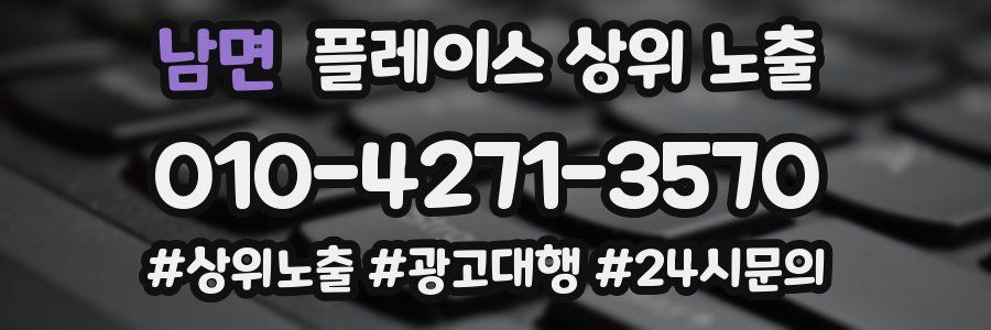 남면 플레이스 상위 노출
