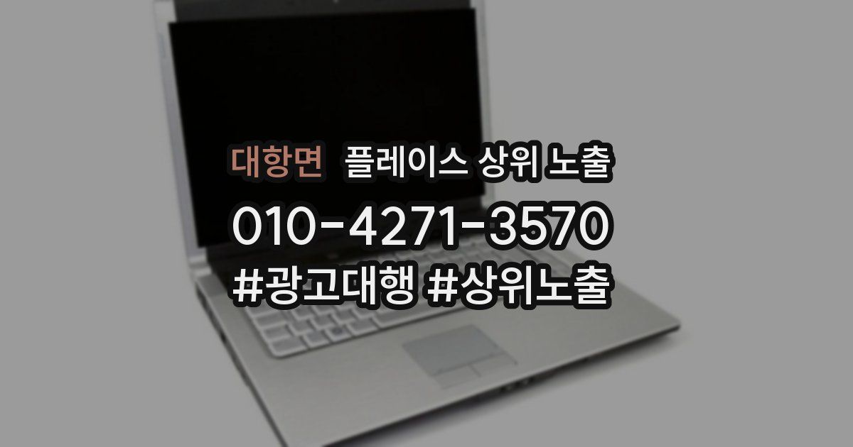 대항면 플레이스 상위 노출