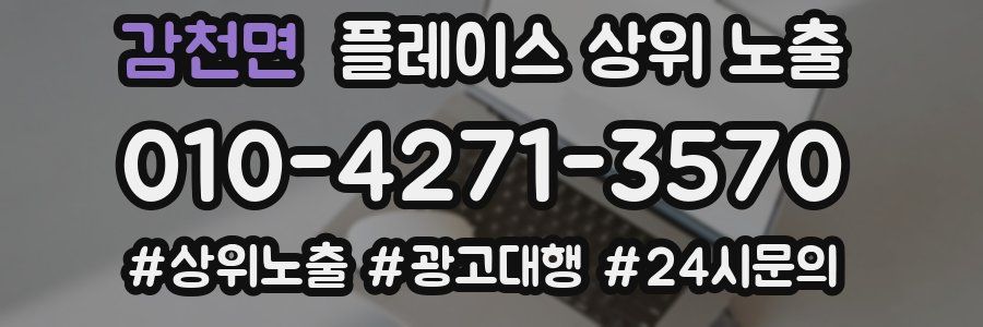 감천면 플레이스 상위 노출