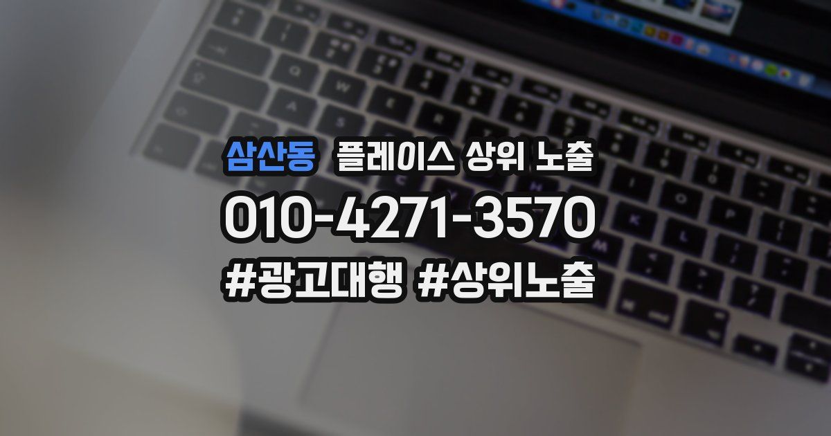 삼산동 플레이스 상위 노출