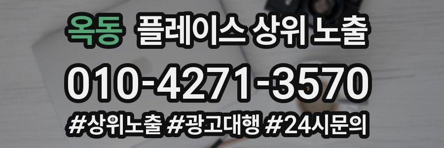 옥동 플레이스 상위 노출