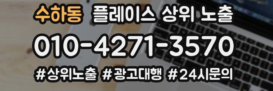 수하동 플레이스 상위 노출