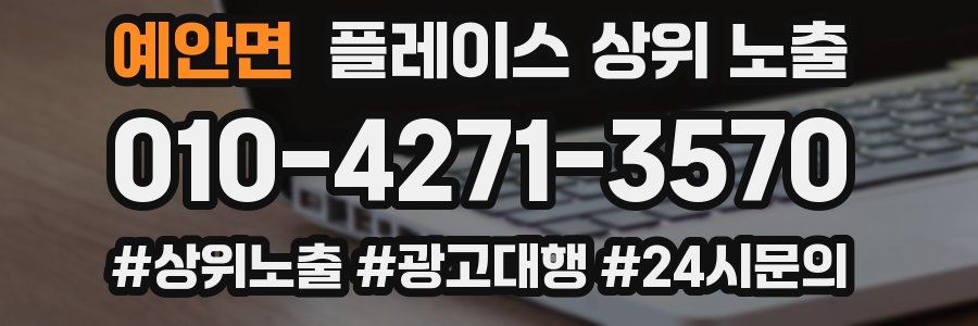예안면 플레이스 상위 노출