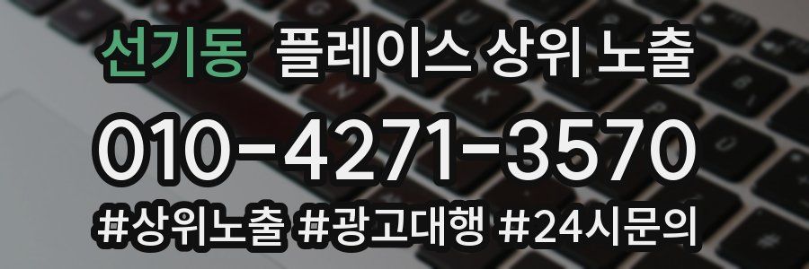 선기동 플레이스 상위 노출
