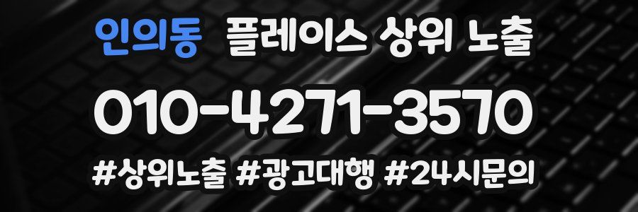 인의동 플레이스 상위 노출