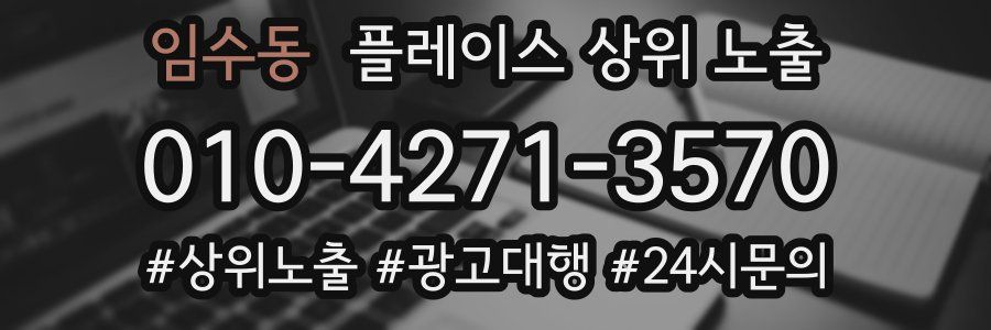 임수동 플레이스 상위 노출
