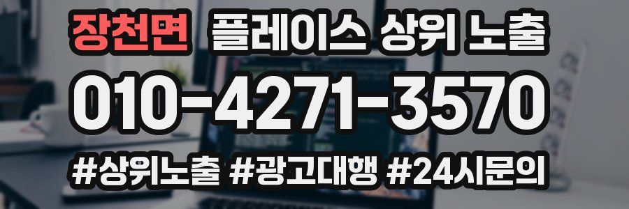 장천면 플레이스 상위 노출
