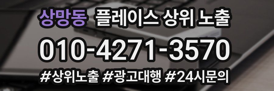 상망동 플레이스 상위 노출
