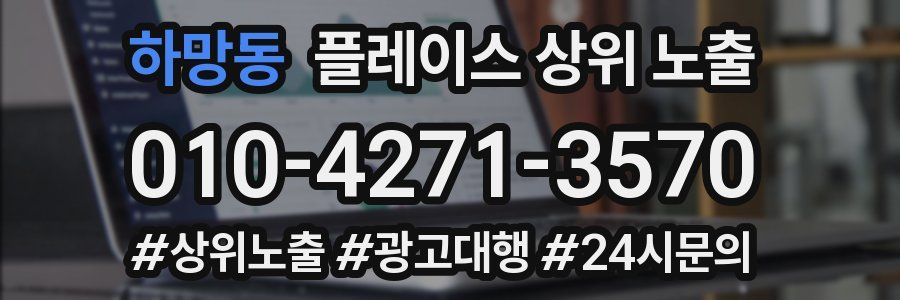 하망동 플레이스 상위 노출